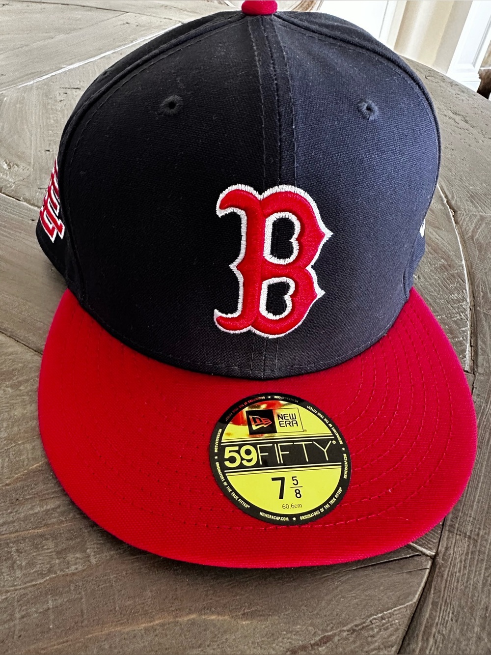 BOSTON RED SOX New Era 59FIFTY Fitted Hat - Navy & Red
